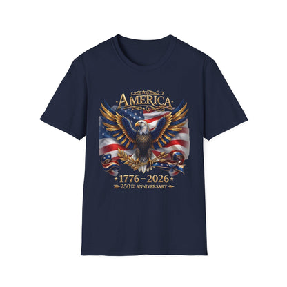 America 250th Anniversary Shirt, 1776-2026 Patriotic Eagle, USA Flag Tee, Fourth of July Gift, America Birthday T-Shirt