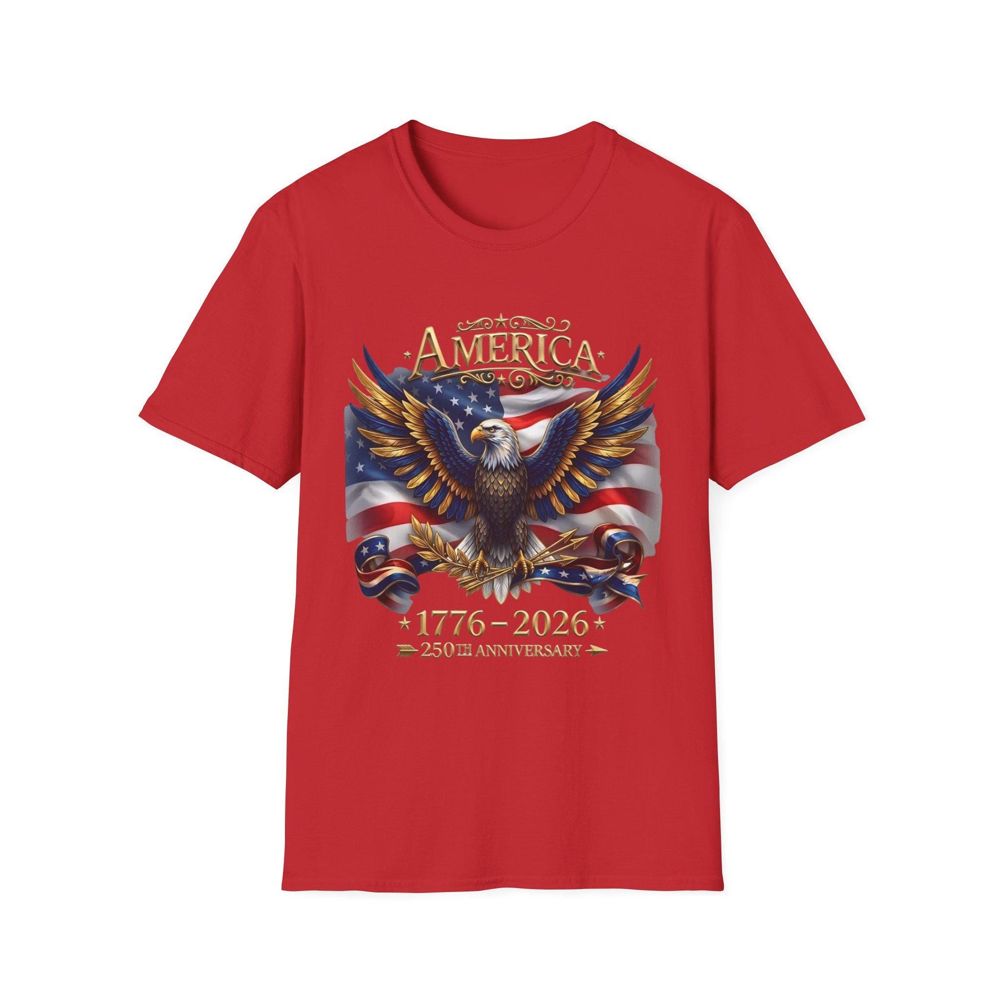 America 250th Anniversary Shirt, 1776-2026 Patriotic Eagle, USA Flag Tee, Fourth of July Gift, America Birthday T-Shirt