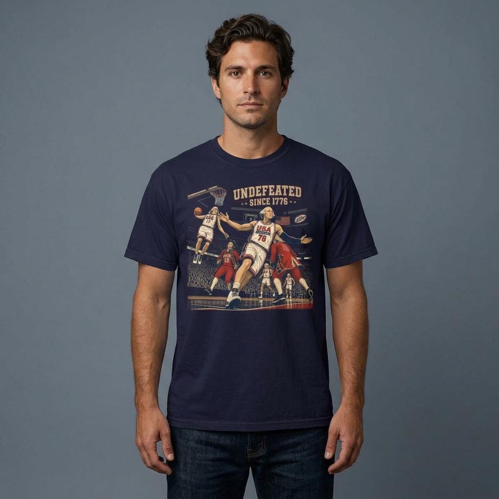 Comfort Colors® 4th of July Tee, Undefeated America Shirt, Funny Founding Fathers T-Shirt, USA Meme, Fourth of July Gift, Independence Day