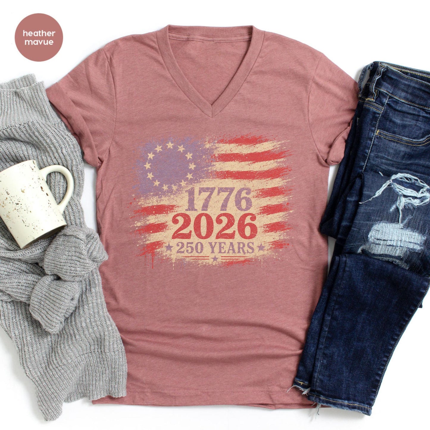 250th America Anniversary Shirt, 250 Years USA Flag Shirt, 1776 2026 T-shirt, America 250 Shirt, 1776 2026 Patriotic Tee, Semiquincentennial