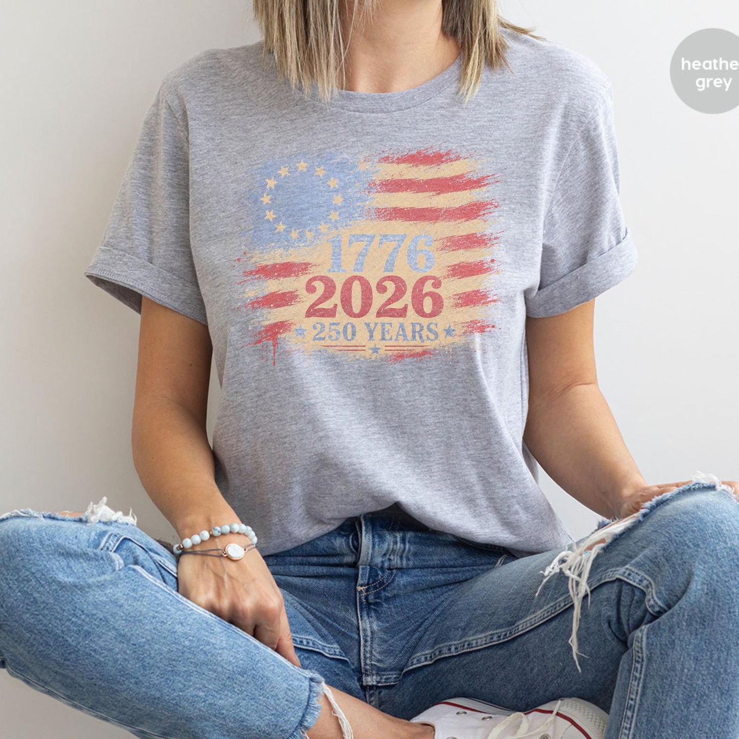 250th America Anniversary Shirt, 250 Years USA Flag Shirt, 1776 2026 T-shirt, America 250 Shirt, 1776 2026 Patriotic Tee, Semiquincentennial