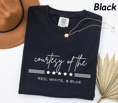 Comfort Colors® Courtesy Of Red White And Blue Shirt, Toby Keih Shirt, 250th Anniversary Freedom Shirt