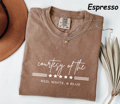 Comfort Colors® Courtesy Of Red White And Blue Shirt, Toby Keih Shirt, 250th Anniversary Freedom Shirt