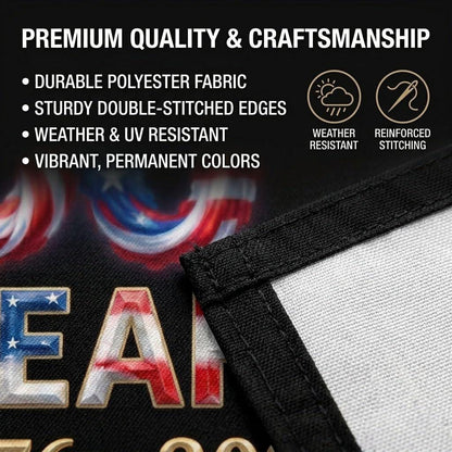 250 Anniversary USA Flag Made In USA, Patriotic House Flags 12x18 Double Sided, 250th Anniversary USA Gifts, 250 Anniversary Usa Yard Flag