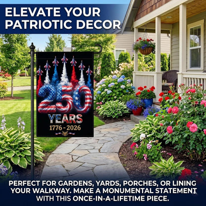 250 Anniversary USA Flag Made In USA, Patriotic House Flags 12x18 Double Sided, 250th Anniversary USA Gifts, 250 Anniversary Usa Yard Flag