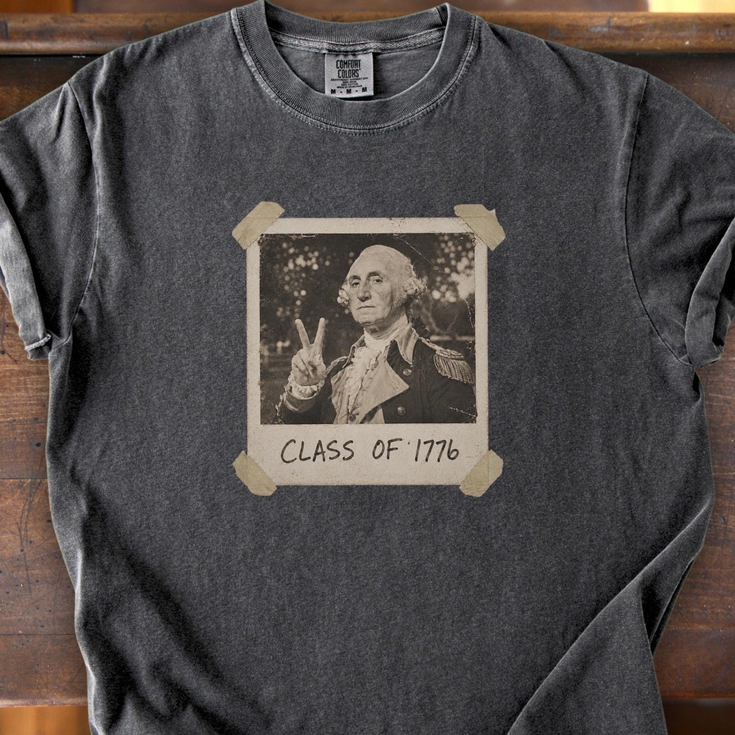 Funny 250 Shirt |Class of 1776 Shirt |Retro Patriotic Tee | Vintage Polaroid George Washington | Comfort Colors Unisex July 4th