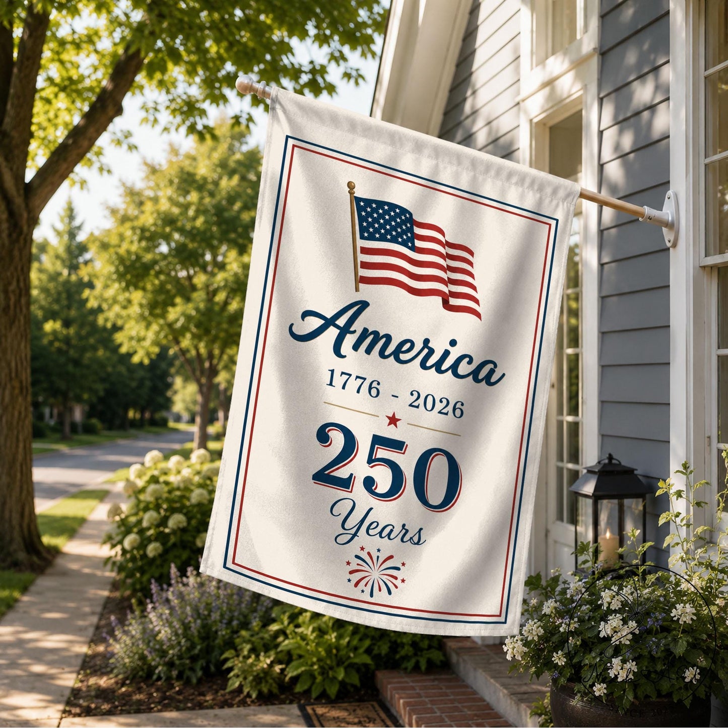 Patriotic Garden Flag, 250 Years of America Banner, America 250 Garden Flag, 4th of July Decor, Summer Memorial Day Outdoor Decor
