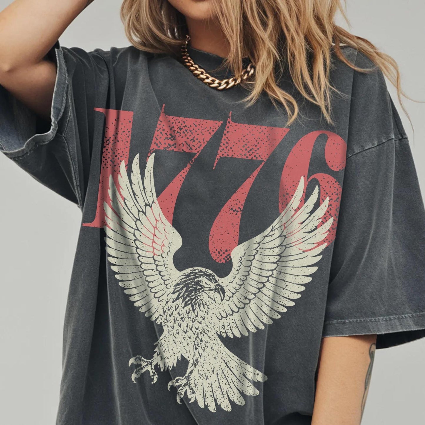 Retro 1776 Bald Eagle 250th Anniversary American 4th of July T-shirt | USA Independence Day Tee