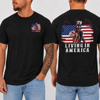 Apollo Creed Living In America Comfort Colors T Shirt, Patriotic Boxing Fourth Of July Vintage America Tank Top, Retro USA Fighter Shirt
