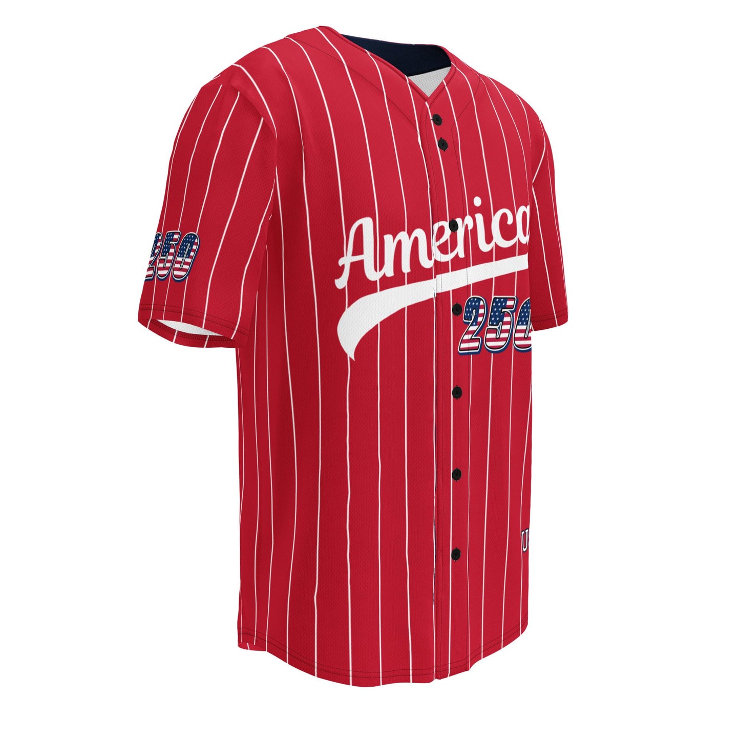 Personalized USA 250th Baseball Jersey, Red White and Blue, Custom Patriotic Shirt, Independence Day Apparel, 4th of July