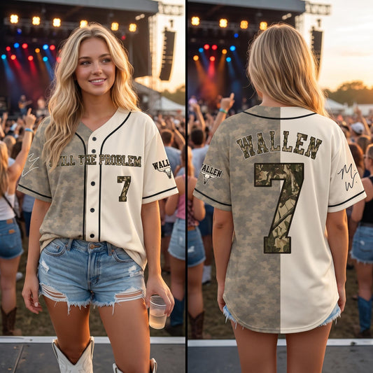 Morgan Wallen Baseball Jersey, Wallen Still The Problem Tour 2026 Baseball Jersey, Country Music Fan Merch Shirt