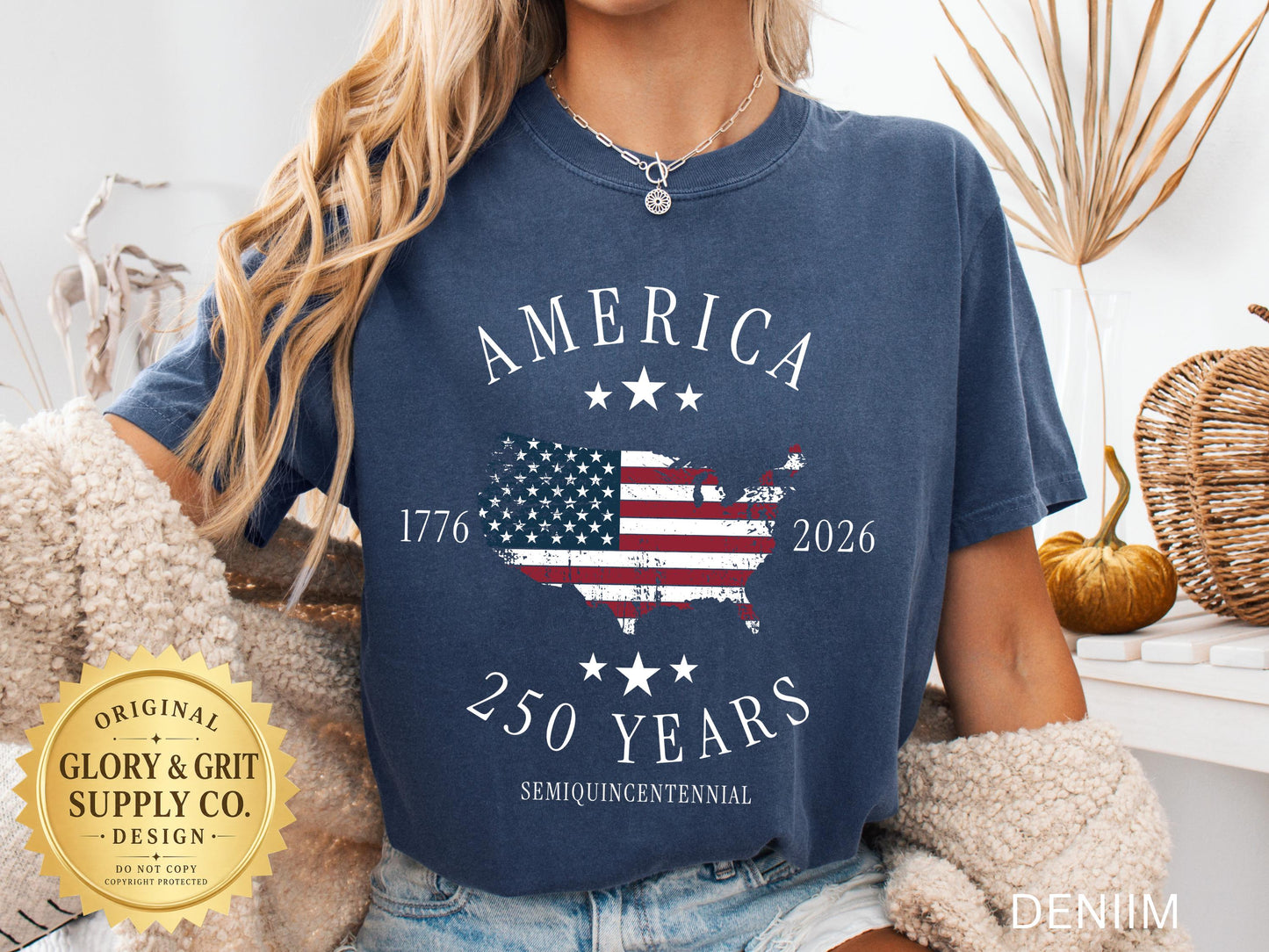 America 250th Anniversary Shirt, Patriotic Comfort Colors Tee, Semiquincentennial 1776–2026, Fourth of July Apparel