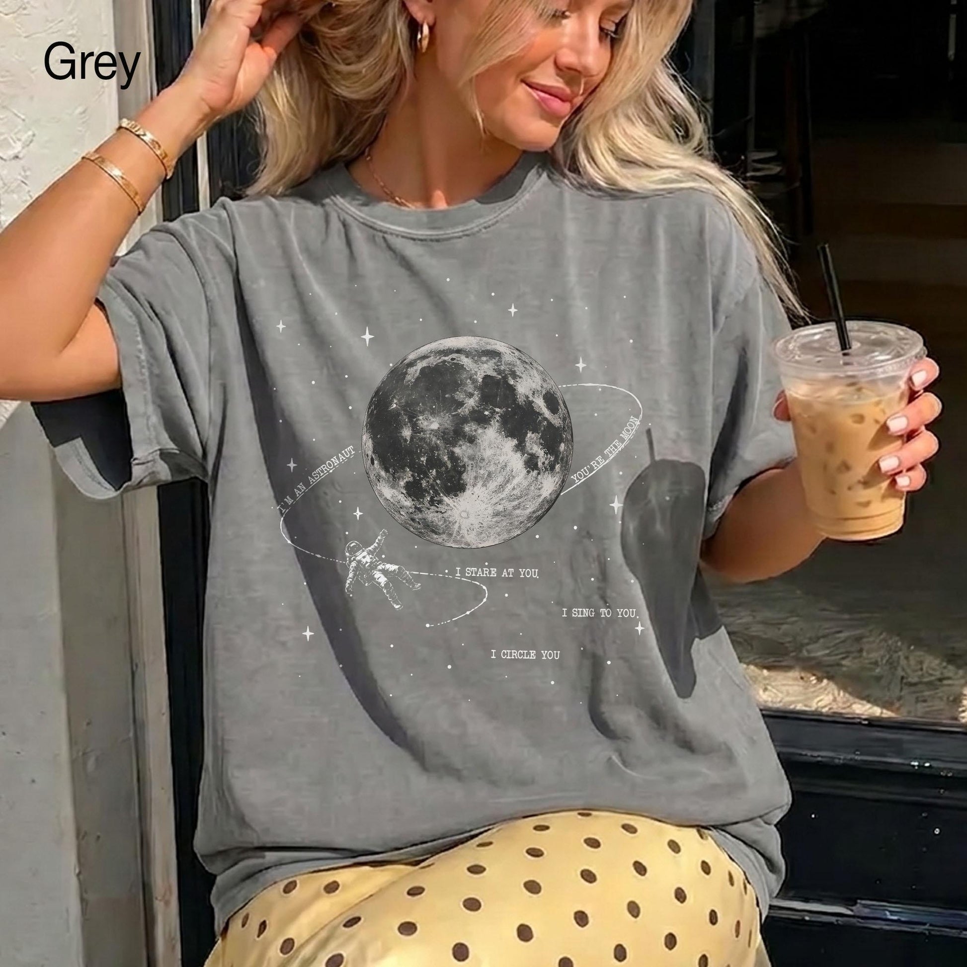 Vintage Astronaut Moon Shirt, NK Indie Folk Tee, Orbiter Inspired Tee, Retro Moon Tee, Folk Concert Shirt