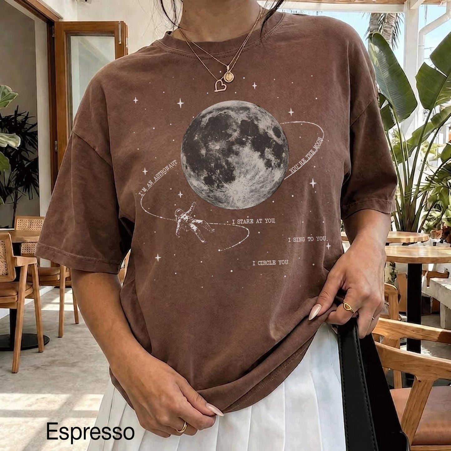Vintage Astronaut Moon Shirt, NK Indie Folk Tee, Orbiter Inspired Tee, Retro Moon Tee, Folk Concert Shirt