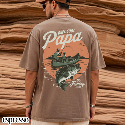 Comfort Colors® Fathers Day Shirt Papa Grandpa T-Shirt Dad Fishing TShirt Fisherman Gift For Dad Fathers Day Gift Grandpa Birthday
