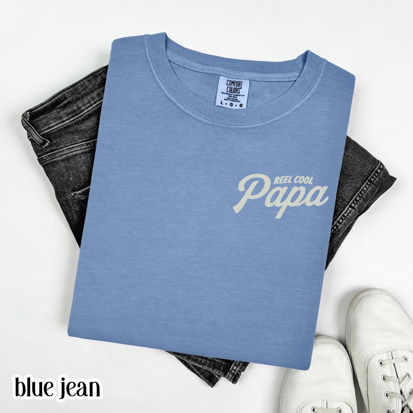 Comfort Colors® Fathers Day Shirt Papa Grandpa T-Shirt Dad Fishing TShirt Fisherman Gift For Dad Fathers Day Gift Grandpa Birthday