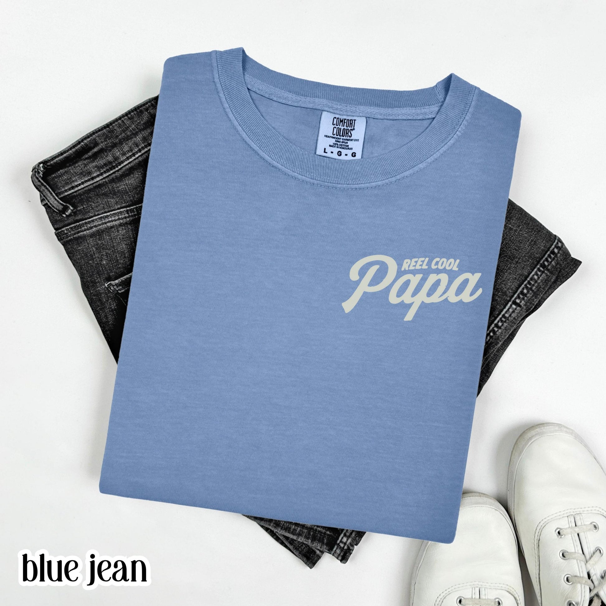 Comfort Colors® Fathers Day Shirt Papa Grandpa T-Shirt Dad Fishing TShirt Fisherman Gift For Dad Fathers Day Gift Grandpa Birthday