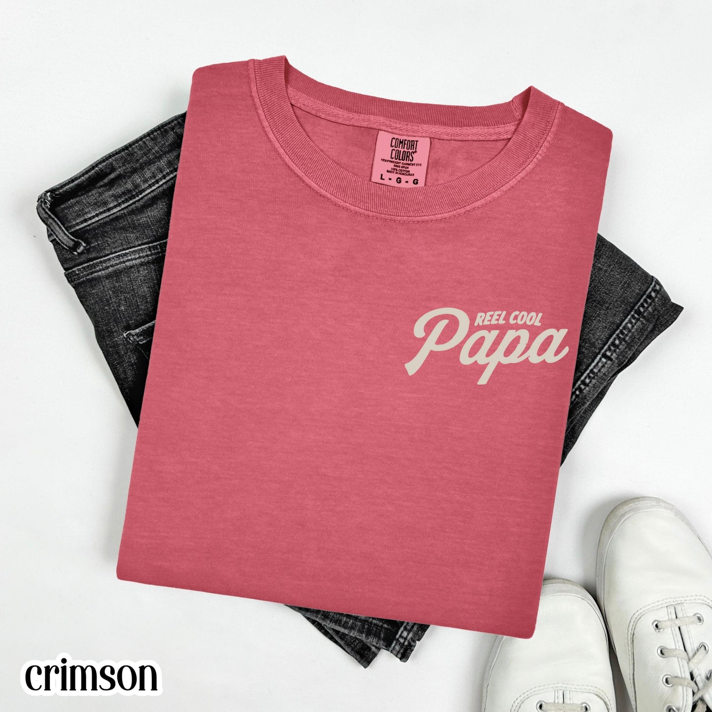Comfort Colors® Fathers Day Shirt Papa Grandpa T-Shirt Dad Fishing TShirt Fisherman Gift For Dad Fathers Day Gift Grandpa Birthday
