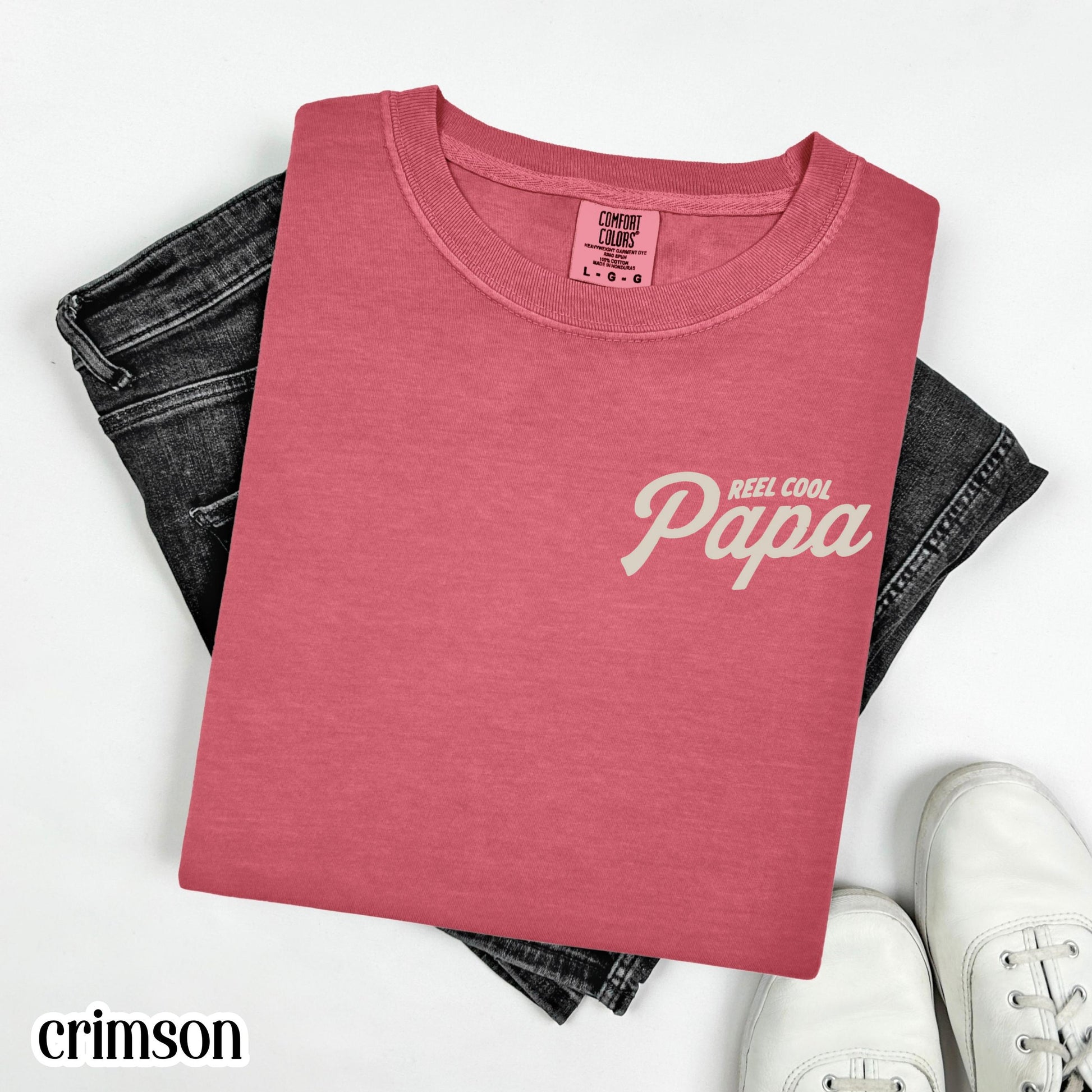 Comfort Colors® Fathers Day Shirt Papa Grandpa T-Shirt Dad Fishing TShirt Fisherman Gift For Dad Fathers Day Gift Grandpa Birthday