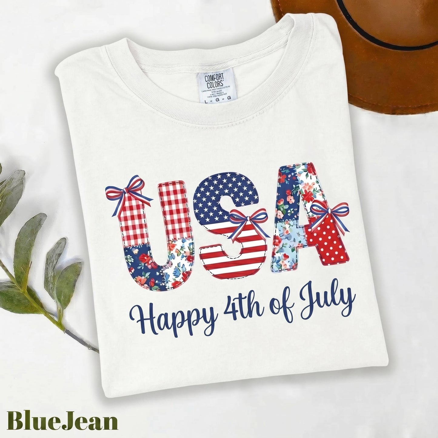 USA American Flag Shirt, 4th Of July Shirt, Independence Day Shirt,  FAUX Patchwork 250 Years Shirt, Print Only-Not a Patch