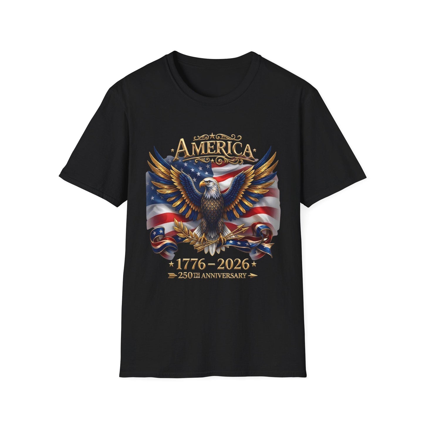 America 250th Anniversary Shirt, 1776-2026 Patriotic Eagle, USA Flag Tee, Fourth of July Gift, America Birthday T-Shirt