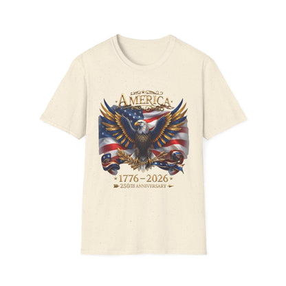 America 250th Anniversary Shirt, 1776-2026 Patriotic Eagle, USA Flag Tee, Fourth of July Gift, America Birthday T-Shirt