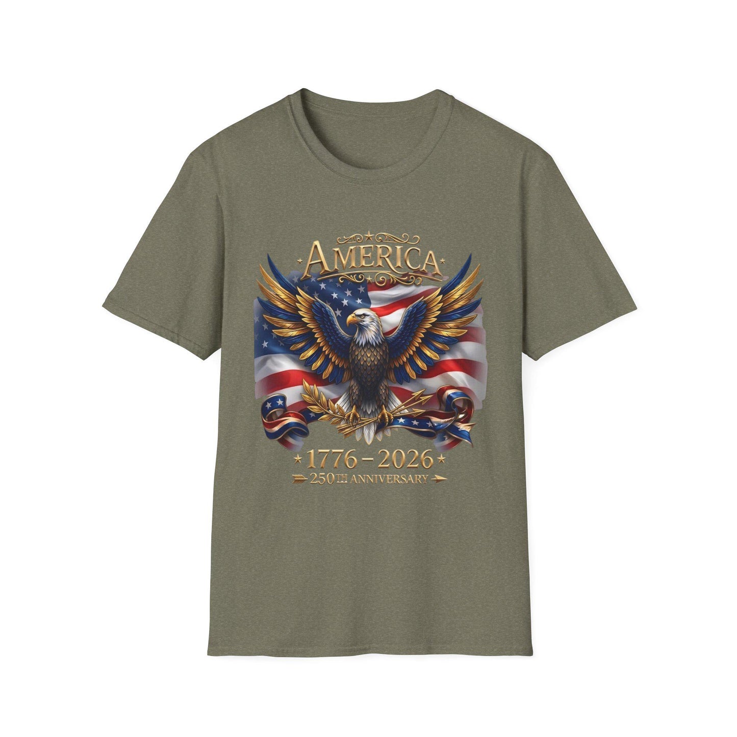 America 250th Anniversary Shirt, 1776-2026 Patriotic Eagle, USA Flag Tee, Fourth of July Gift, America Birthday T-Shirt