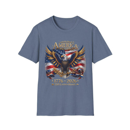 America 250th Anniversary Shirt, 1776-2026 Patriotic Eagle, USA Flag Tee, Fourth of July Gift, America Birthday T-Shirt