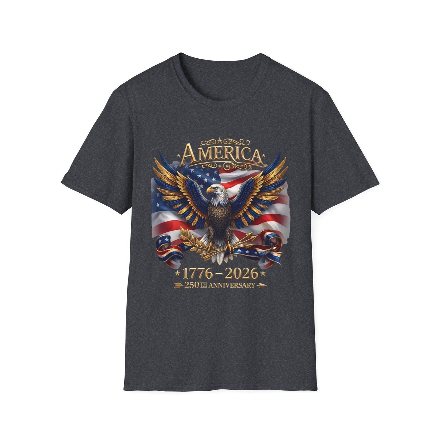 America 250th Anniversary Shirt, 1776-2026 Patriotic Eagle, USA Flag Tee, Fourth of July Gift, America Birthday T-Shirt