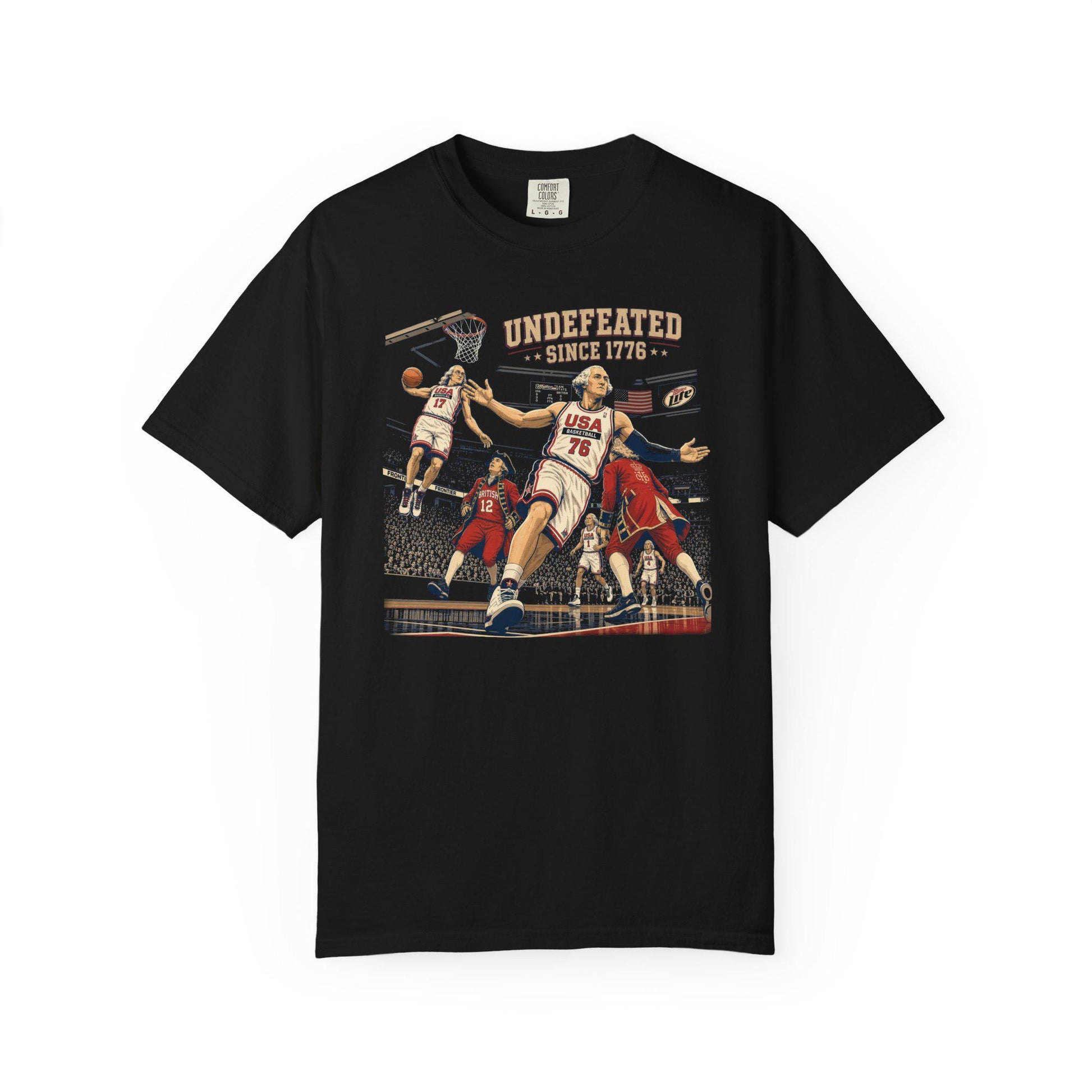 Comfort Colors® 4th of July Tee, Undefeated America Shirt, Funny Founding Fathers T-Shirt, USA Meme, Fourth of July Gift, Independence Day