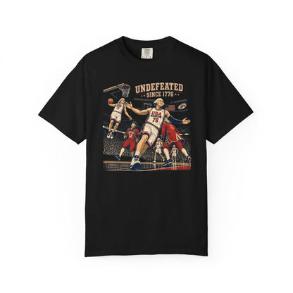 Comfort Colors® 4th of July Tee, Undefeated America Shirt, Funny Founding Fathers T-Shirt, USA Meme, Fourth of July Gift, Independence Day