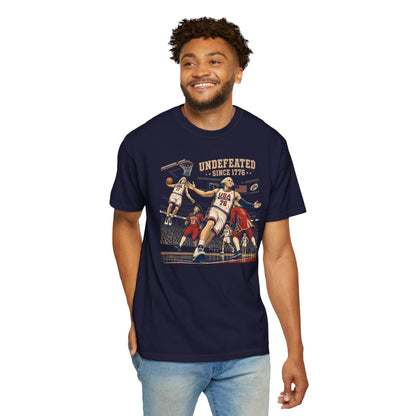 Comfort Colors® 4th of July Tee, Undefeated America Shirt, Funny Founding Fathers T-Shirt, USA Meme, Fourth of July Gift, Independence Day