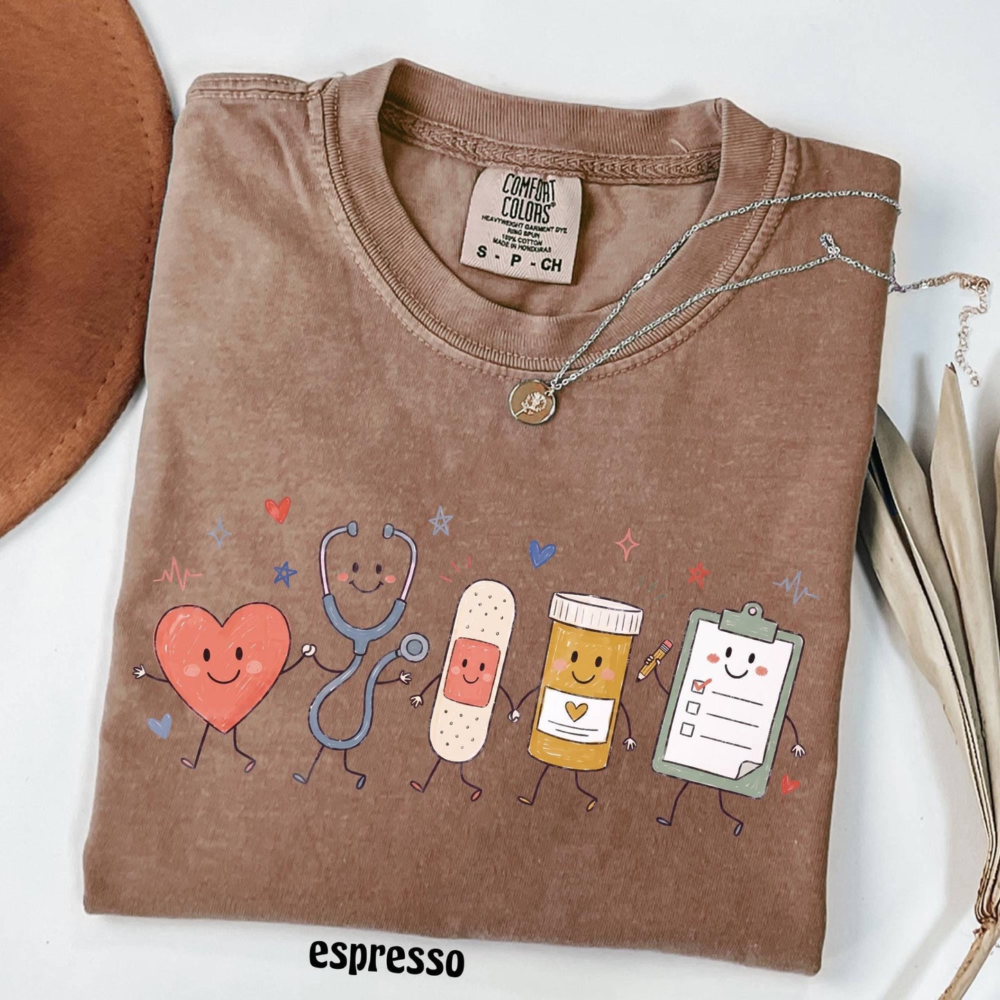 Comfort Colors Nurse Doodle Shirt Back To School Gift, Nurse Life School Nurse Shirt, PICU Healthcare Worker Gift Funny RN Nurse T-Shirt