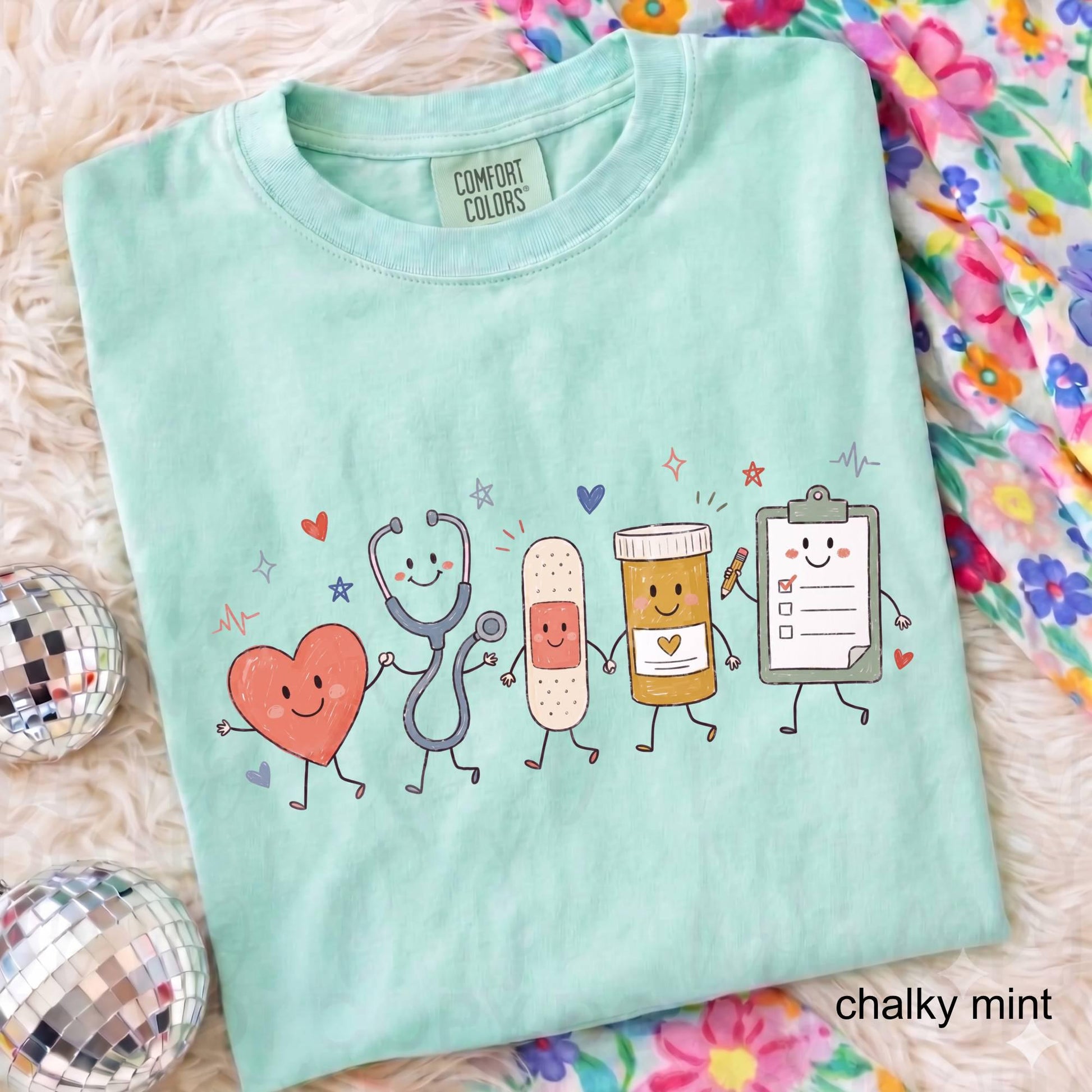 Comfort Colors Nurse Doodle Shirt Back To School Gift, Nurse Life School Nurse Shirt, PICU Healthcare Worker Gift Funny RN Nurse T-Shirt
