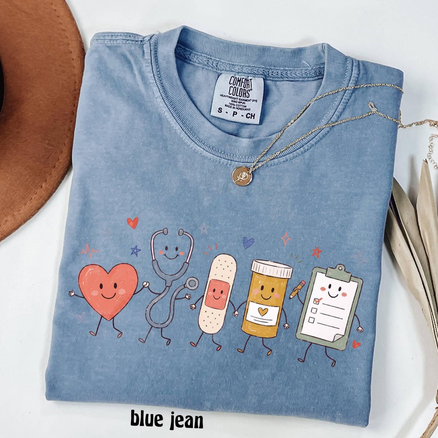 Comfort Colors Nurse Doodle Shirt Back To School Gift, Nurse Life School Nurse Shirt, PICU Healthcare Worker Gift Funny RN Nurse T-Shirt