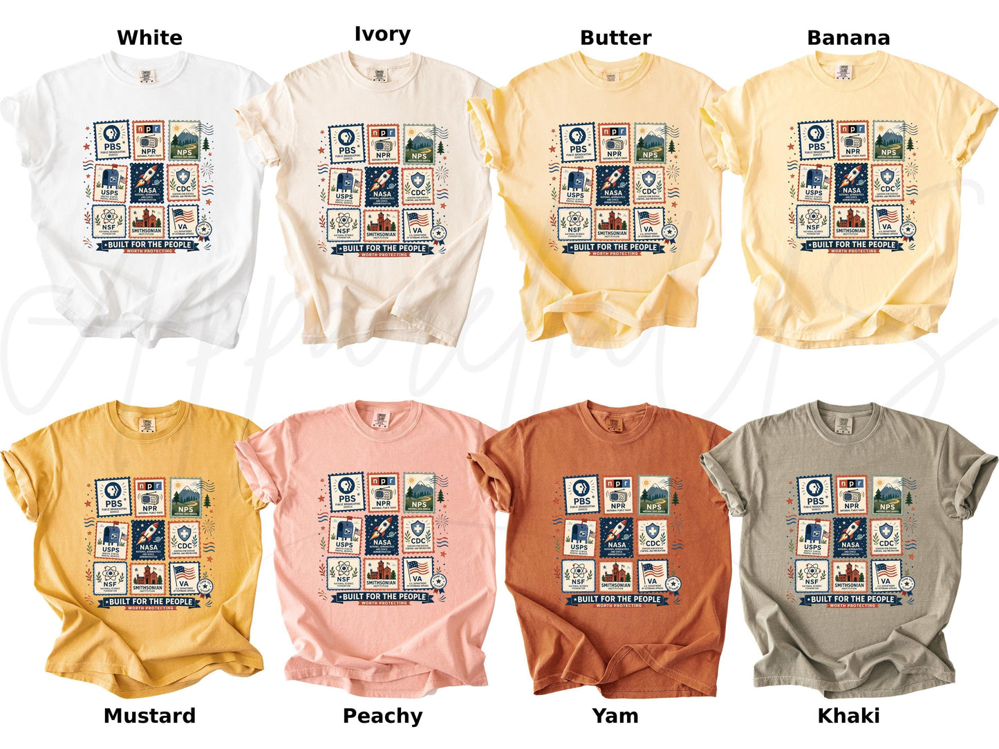 Comfort Colors® Built For The People Shirt, Liberal Fourth of July Tee, PBS USPS NASA Sweatshirt, Leftist Protest Gift Tee
