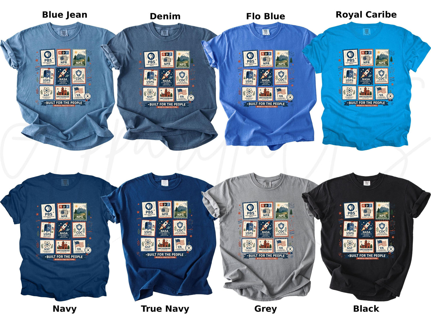 Comfort Colors® Built For The People Shirt, Liberal Fourth of July Tee, PBS USPS NASA Sweatshirt, Leftist Protest Gift Tee
