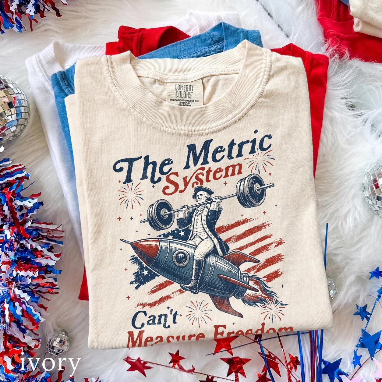 Vintage Metric System Cant Measure Freedom Shirt, Funny Founding Father Gym, Sarcastic 4th Of July American Eagle Tshirt, Unhinged Meme Gift
