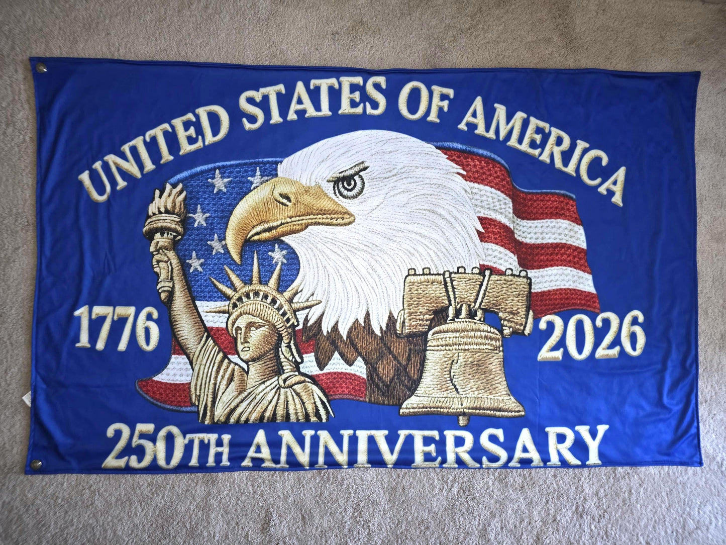 United States 250th Anniversary Eagle 1776-2026 Double-sided Flag