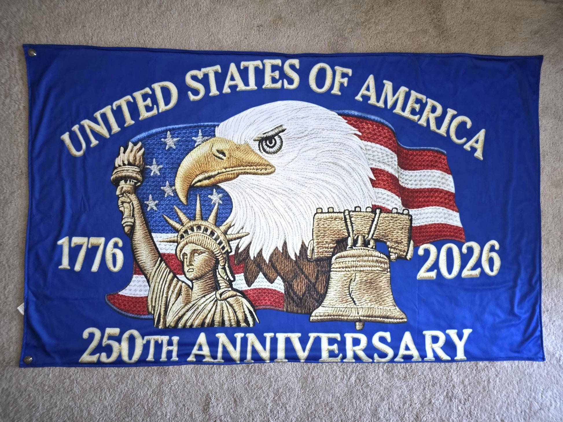 United States 250th Anniversary Eagle 1776-2026 Double-sided Flag