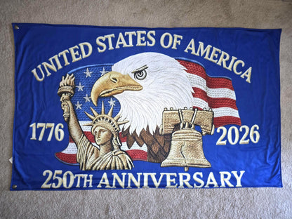 United States 250th Anniversary Eagle 1776-2026 Double-sided Flag