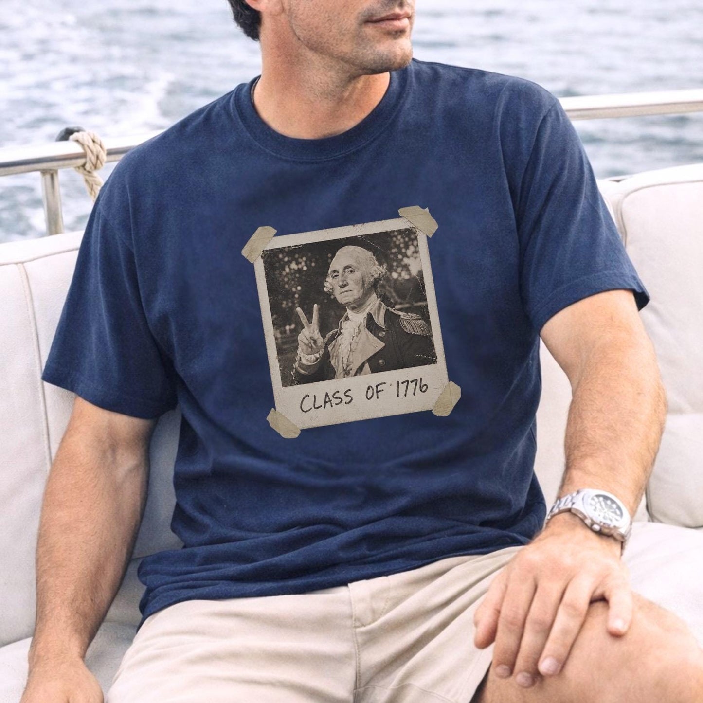 Funny 250 Shirt |Class of 1776 Shirt |Retro Patriotic Tee | Vintage Polaroid George Washington | Comfort Colors Unisex July 4th