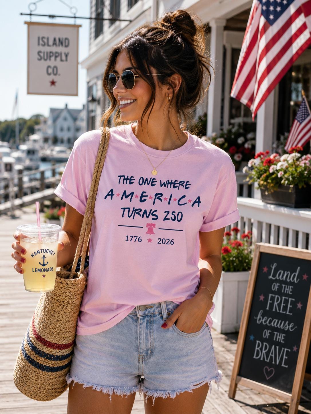 4th Of July Shirt America 250th Anniversary Tee, The One Where America Turns 250 Years Tshirt, 1776 2026 USA Shirts, Independence Day Shirt
