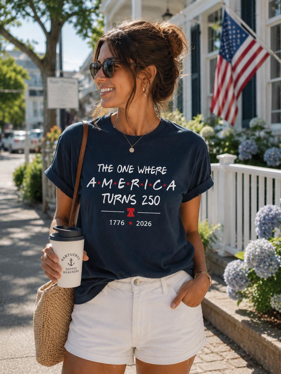 4th Of July Shirt America 250th Anniversary Tee, The One Where America Turns 250 Years Tshirt, 1776 2026 USA Shirts, Independence Day Shirt