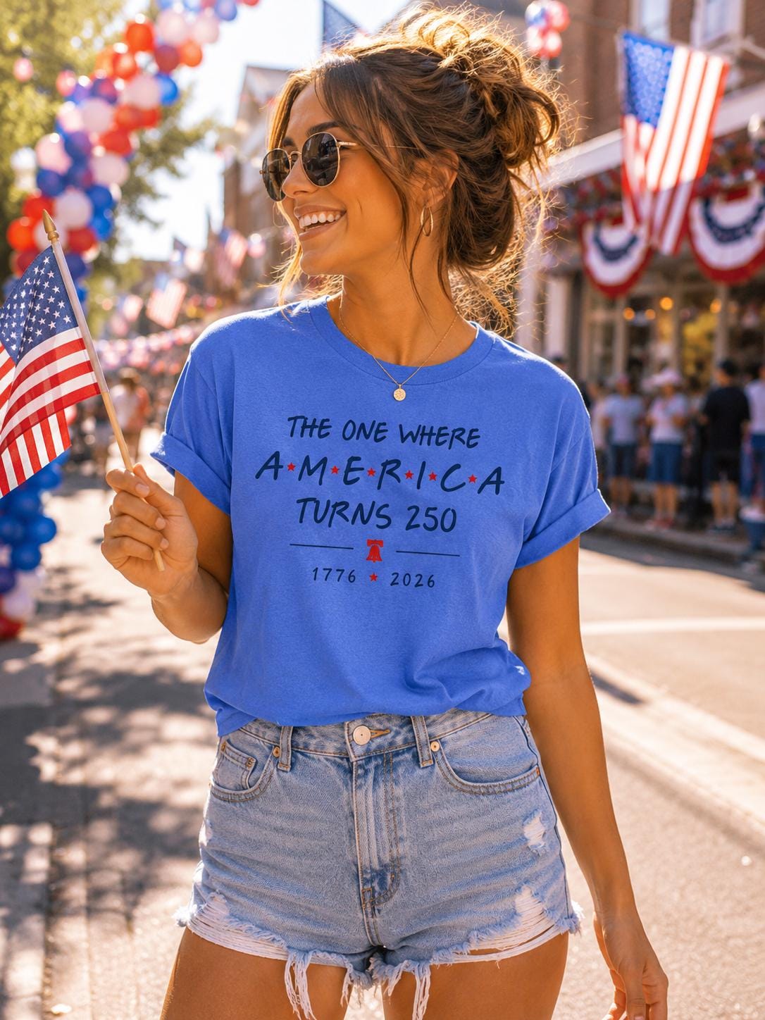 4th Of July Shirt America 250th Anniversary Tee, The One Where America Turns 250 Years Tshirt, 1776 2026 USA Shirts, Independence Day Shirt