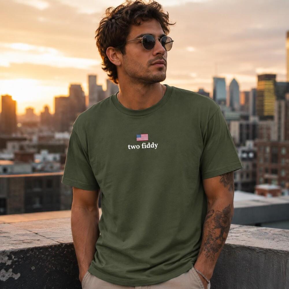 Two Fiddy Shirt, USA 250 Years Tee, Funny Patriotic Graphic Tee, 1776 2026 Shirt, 4th of july Gift, Comfort Colors, Independence Day