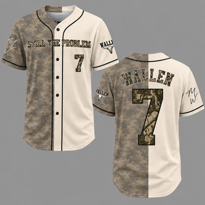 Morgan Wallen Baseball Jersey, Wallen Still The Problem Tour 2026 Baseball Jersey, Country Music Fan Merch Shirt