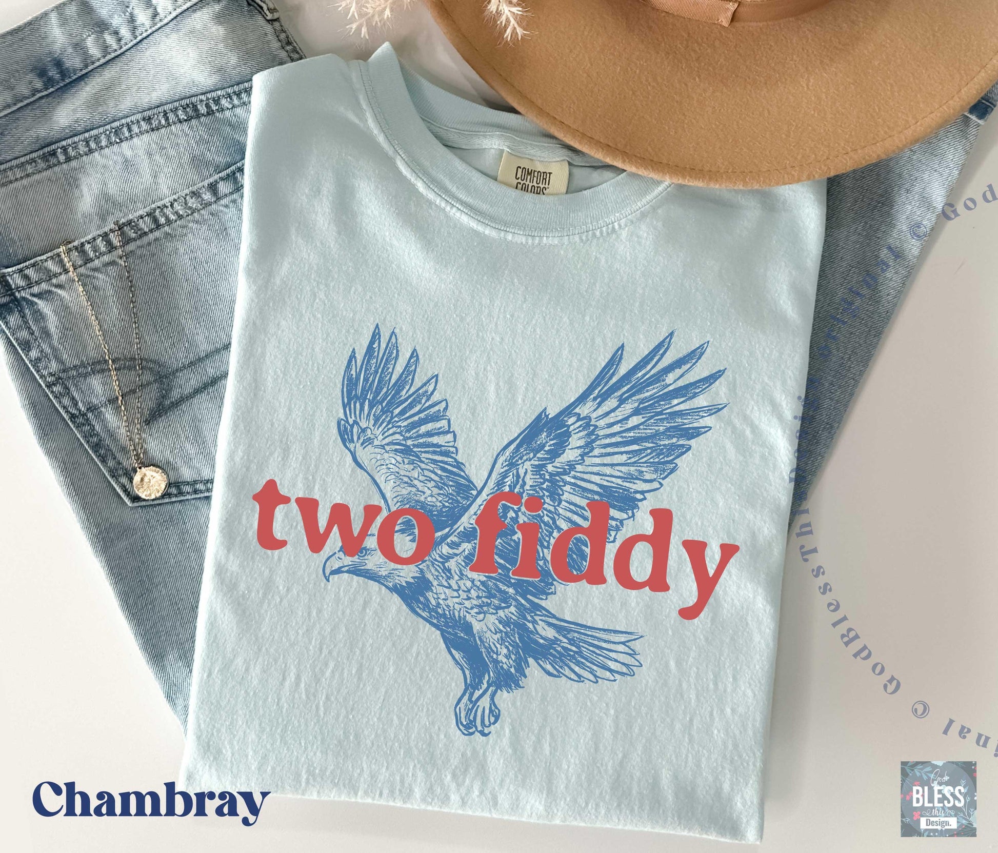 Two Fiddy Shirt, USA 250 Years Tee, Funny Patriotic Graphic Tee, 1776 2026 Shirt, 4th of july Gift, Comfort Colors, Independence Day GBD2830