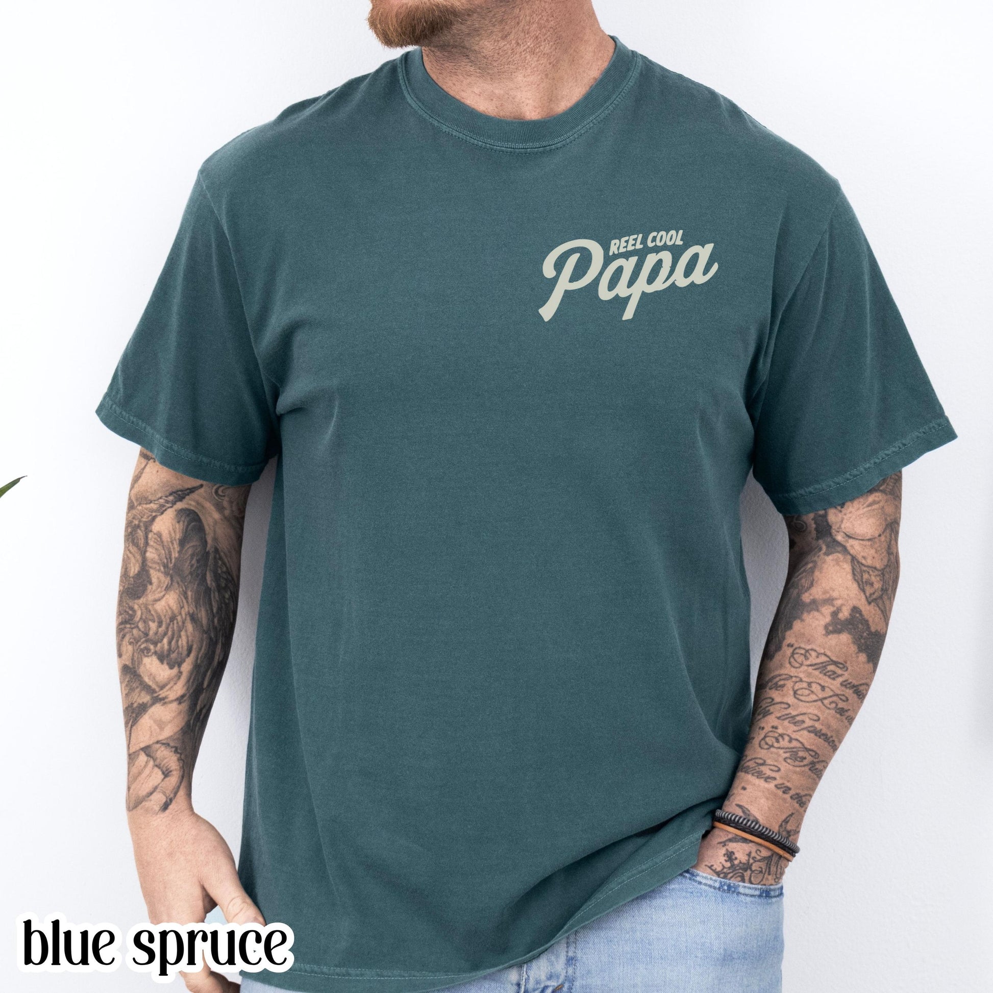 Comfort Colors® Fathers Day Shirt Papa Grandpa T-Shirt Dad Fishing TShirt Fisherman Gift For Dad Fathers Day Gift Grandpa Birthday