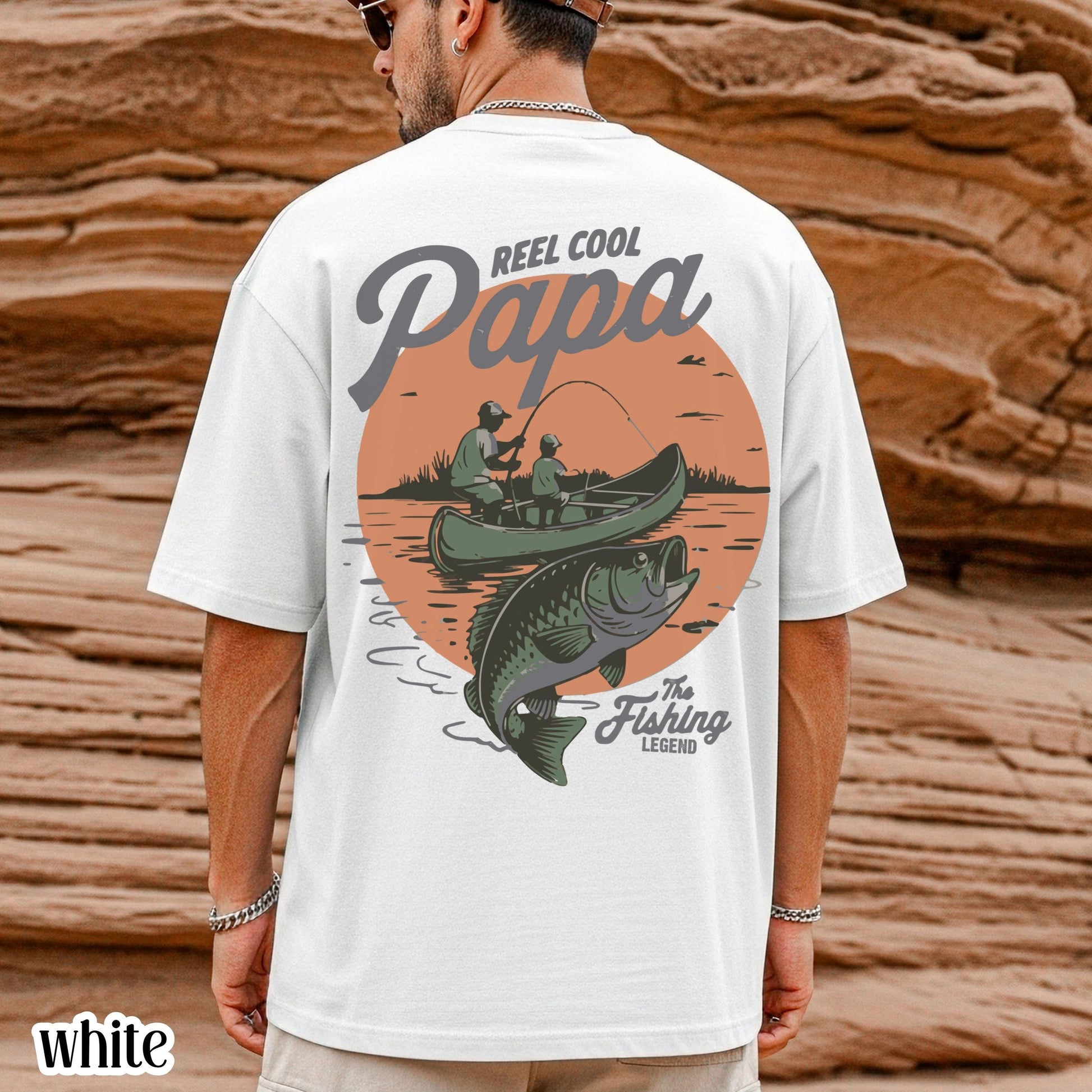 Comfort Colors® Fathers Day Shirt Papa Grandpa T-Shirt Dad Fishing TShirt Fisherman Gift For Dad Fathers Day Gift Grandpa Birthday